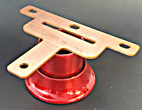 copper laser cut example using trumpf trulaser 1030